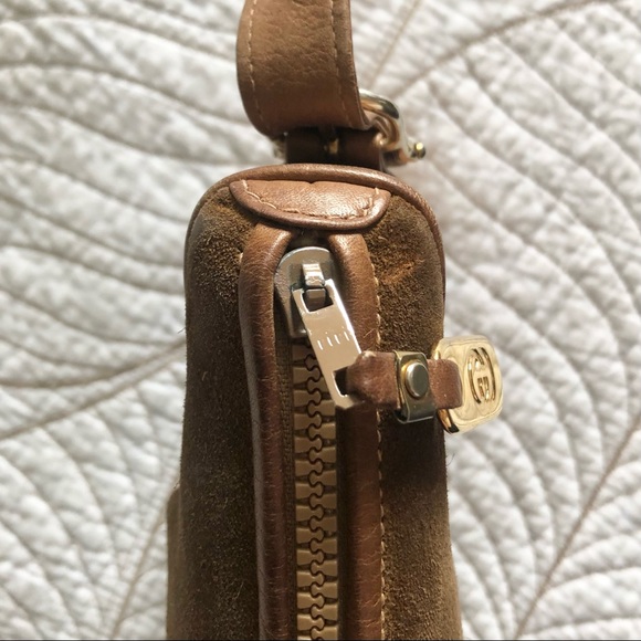 GUCCI Vintage 1970s Authentic Suede and Leather Purse - Picture 12 of 15